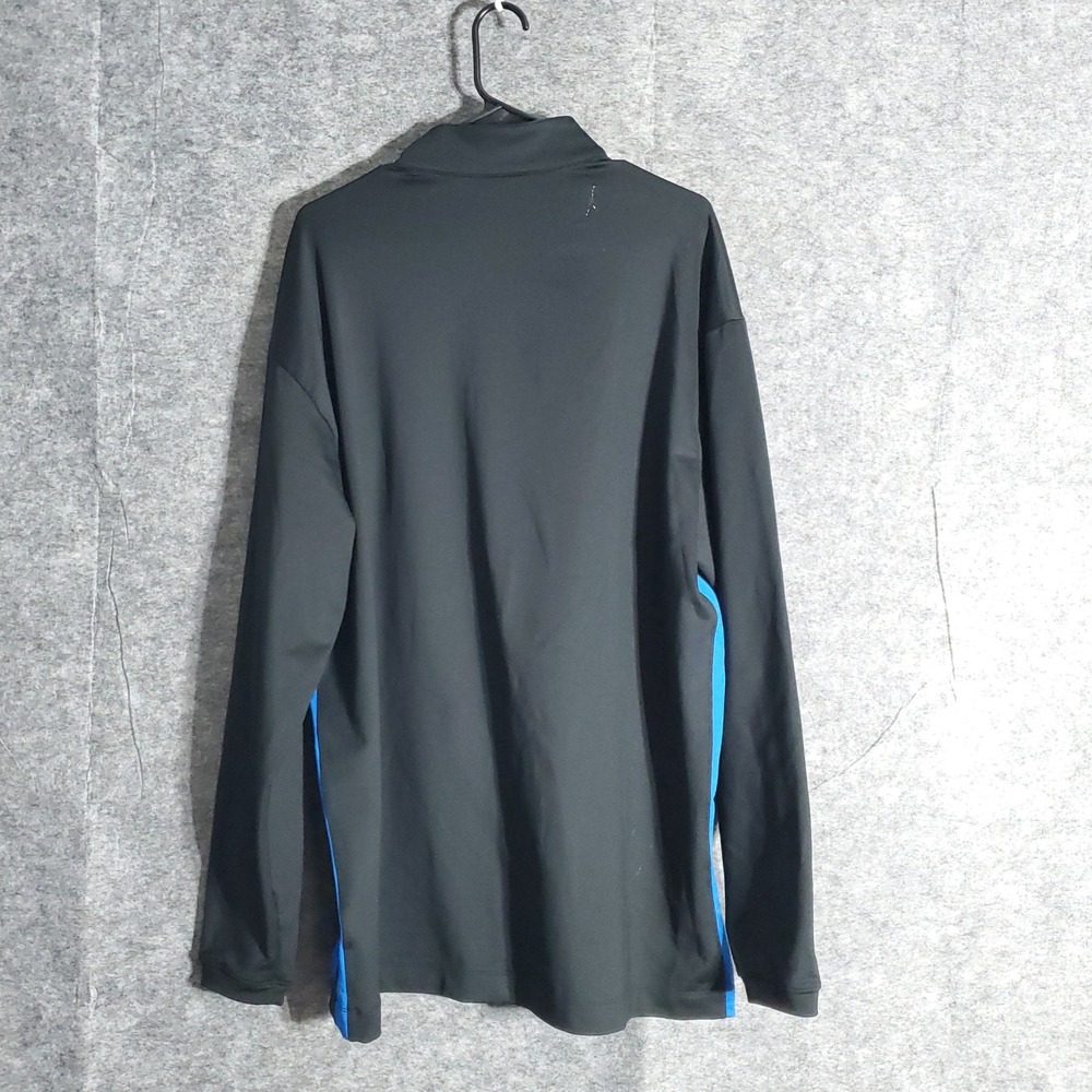 Nike Golf Dri-FIT 1/4 Zip Pullover Mens XL Black Blue Long Sleeve Athletic Shirt - Picture 2 of 10